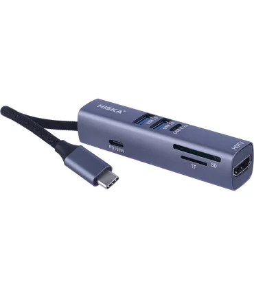 هاب 7 پورت USB-C هیسکا مدل HR-53