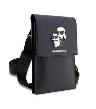 کیف چرمی رودوشی کارل و گربه Karl Lagerfeld Wallet M67