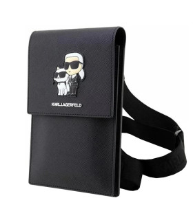 کیف چرمی رودوشی کارل و گربه Karl Lagerfeld Wallet M67
