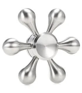 اسپینر فلزی شش پره ای طرح سکان Fidget Spinner Rudder