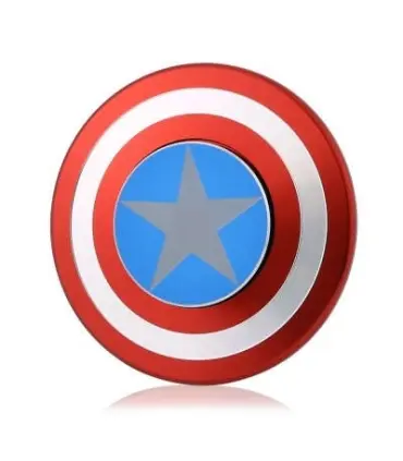 اسپینر فلزی دو طرفه طرح کاپیتان آمریکا Fidget Spinner Metal Captain America