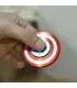 اسپینر فلزی دو طرفه طرح کاپیتان آمریکا Fidget Spinner Metal Captain America