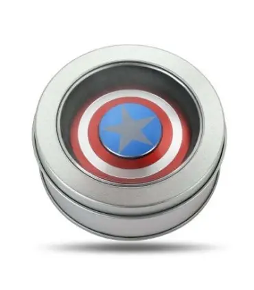 اسپینر فلزی دو طرفه طرح کاپیتان آمریکا Fidget Spinner Metal Captain America