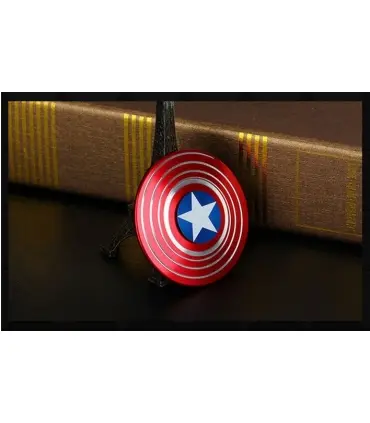 اسپینر فلزی دو طرفه طرح کاپیتان آمریکا Fidget Spinner Metal Captain America