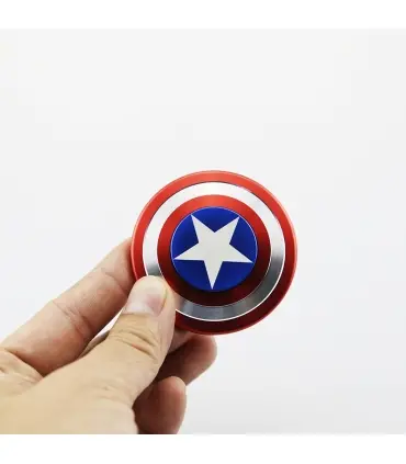 اسپینر فلزی دو طرفه طرح کاپیتان آمریکا Fidget Spinner Metal Captain America