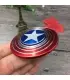 اسپینر فلزی دو طرفه طرح کاپیتان آمریکا Fidget Spinner Metal Captain America