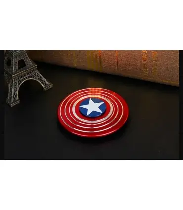 اسپینر فلزی دو طرفه طرح کاپیتان آمریکا Fidget Spinner Metal Captain America