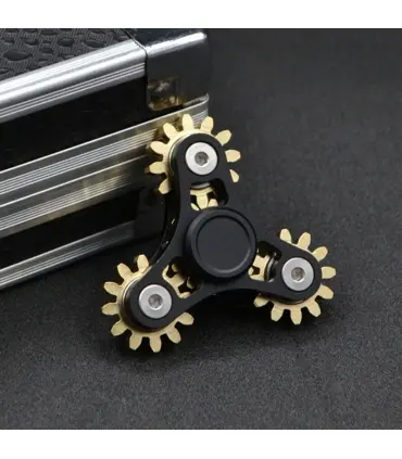 اسپینر فلزی طرح چرخ دنده ای سه پر Focus Fidget Spinner