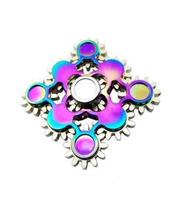 اسپینر فلزی طرح چرخ دنده ای مربعی Focus Fidget Spinner