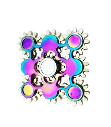 اسپینر فلزی طرح چرخ دنده ای مربعی Focus Fidget Spinner