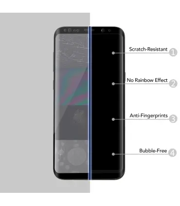 محافظ گلس ARTORIZ 3D FULL COVER سامسونگ Galaxy S8