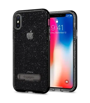 قاب محافظ اسپیگن Spigen Crystal Hybrid Glitter Case For Apple iPhone X