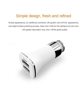 شارژر فندکي الدينيو مدل C301 همراه با کابل microUSB