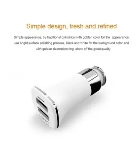 شارژر فندکي الدينيو مدل C301 همراه با کابل microUSB