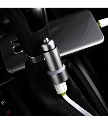 شارژر فندکی 2 پورت الدینیو مدل LDNIO C302 با کابل میکرو یو اس بی