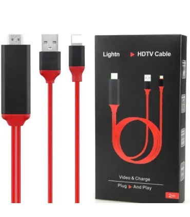 کابل HDMI لایتینگ برای اتصال به تلویزیون و نمایشگر ایفون