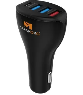 شارژر فندکی ماشین Marakoko MAC3 3Port USB Fast Car Charger