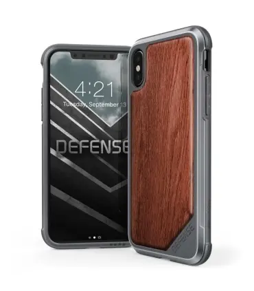 قاب طرح چوب iPhone X Case Defense Lux